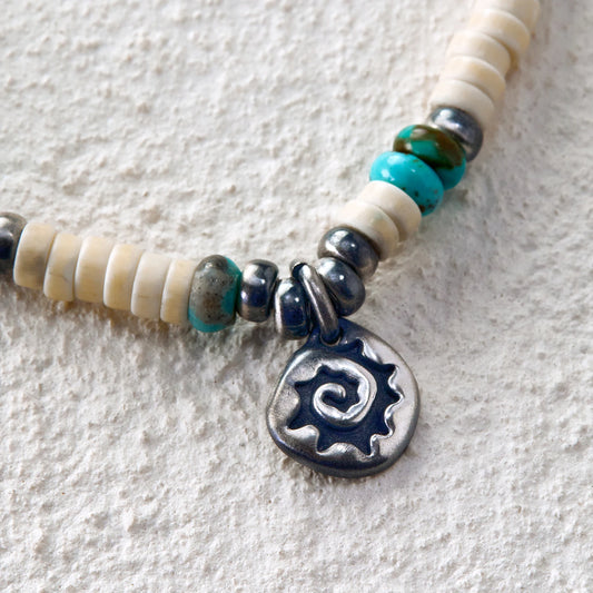 EnSage Natural Turquoise & Howlite Bracelet