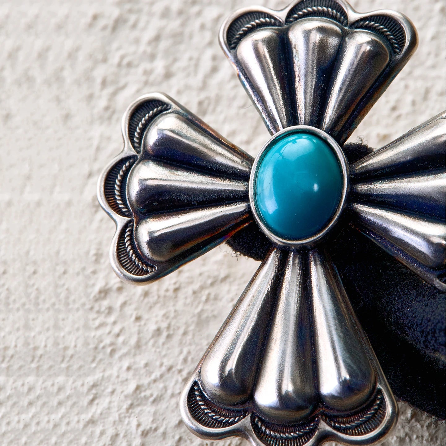 Cross Blossom Hair Tie