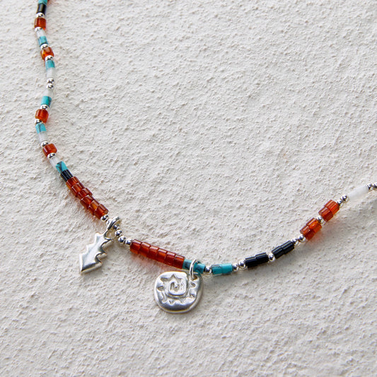 EnSage Star Trail Mixed Bead Necklace