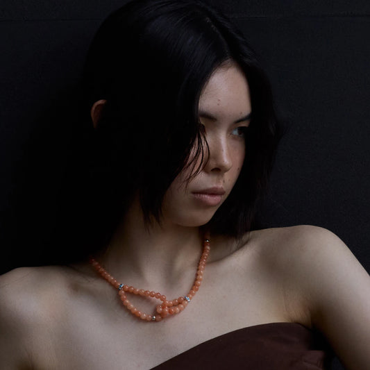 EnSage Red Jasper Beaded Necklace