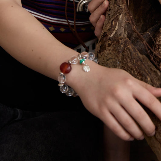 EnSage Natural Clear Quartz Bracelet