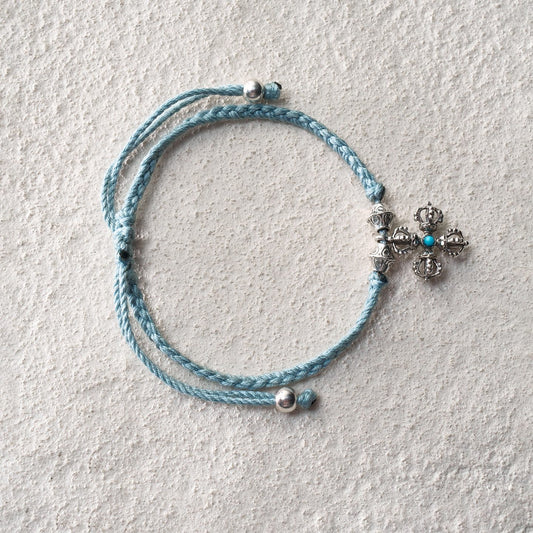 Cross Vajra Guardian Cord Bracelet