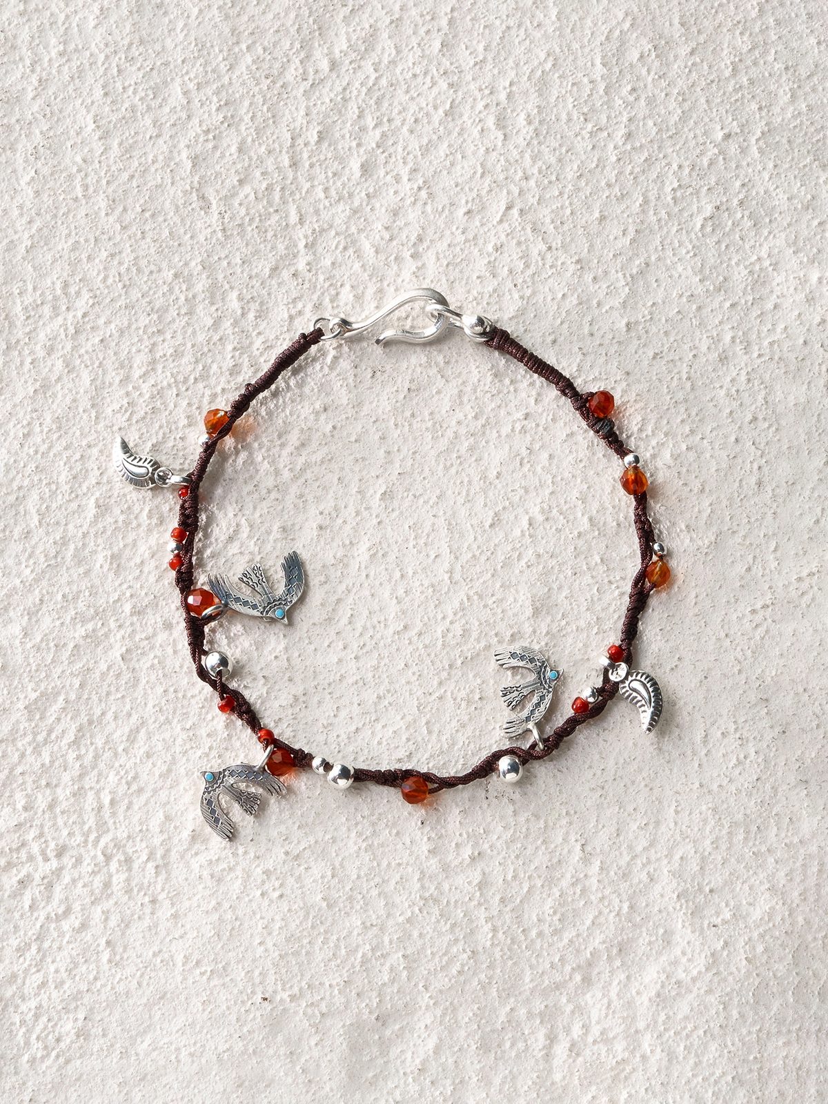 Resting Bird Cord Bracelet