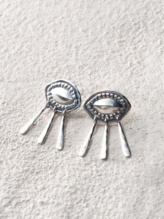 Lash Feather Stud Earrings L