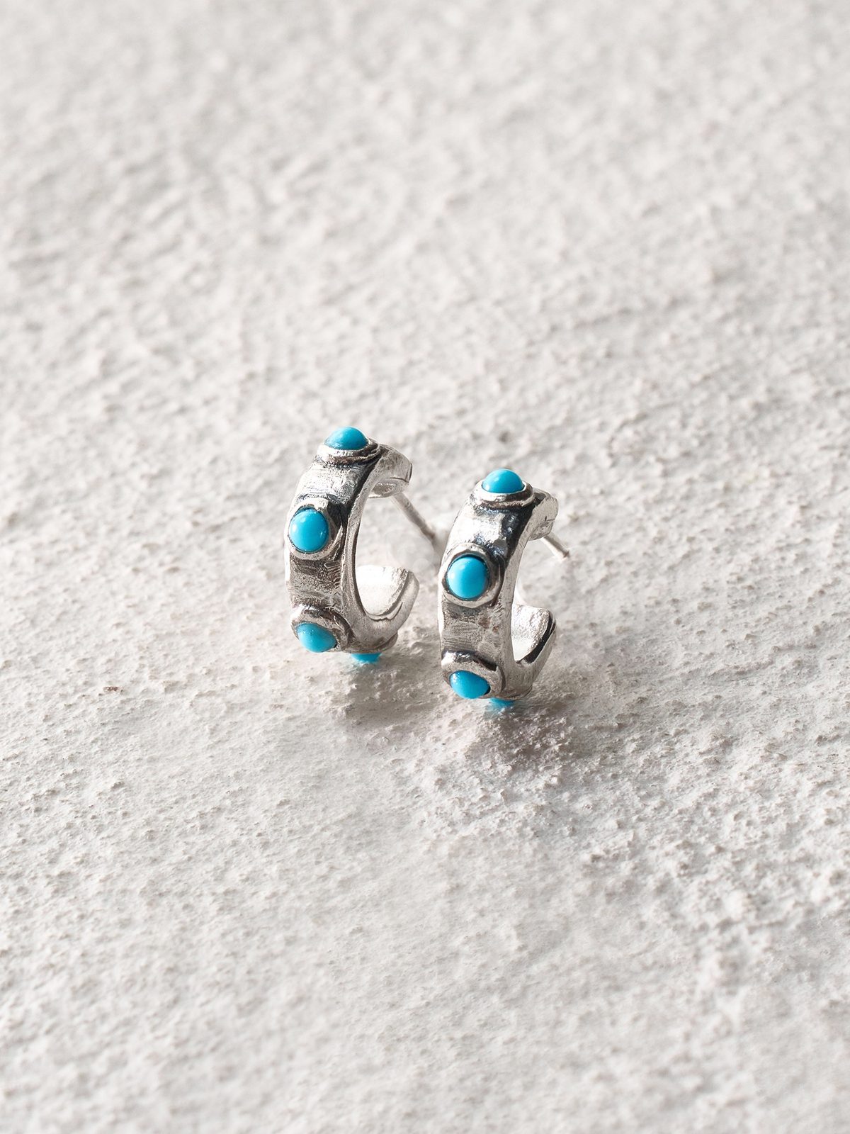 Small Round Stud Earrings