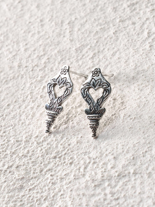 Secret Heart Stud Earrings