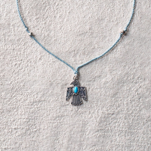 Thunder Bird Cord Necklace Long