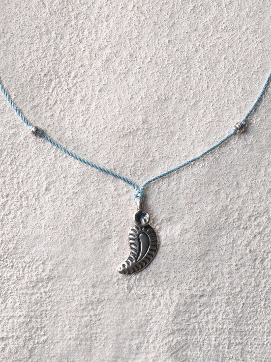 Spirit Feather Cord Necklace Long