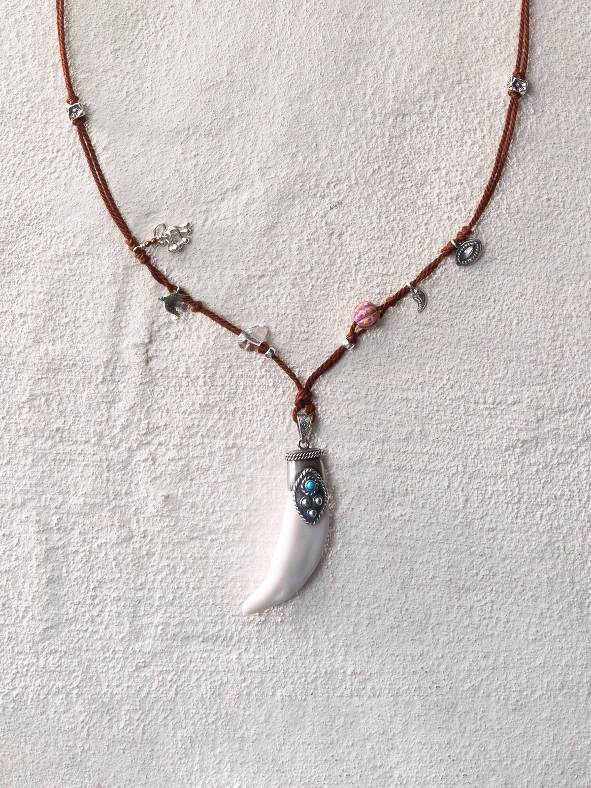 Spirit Horn Cord Necklace