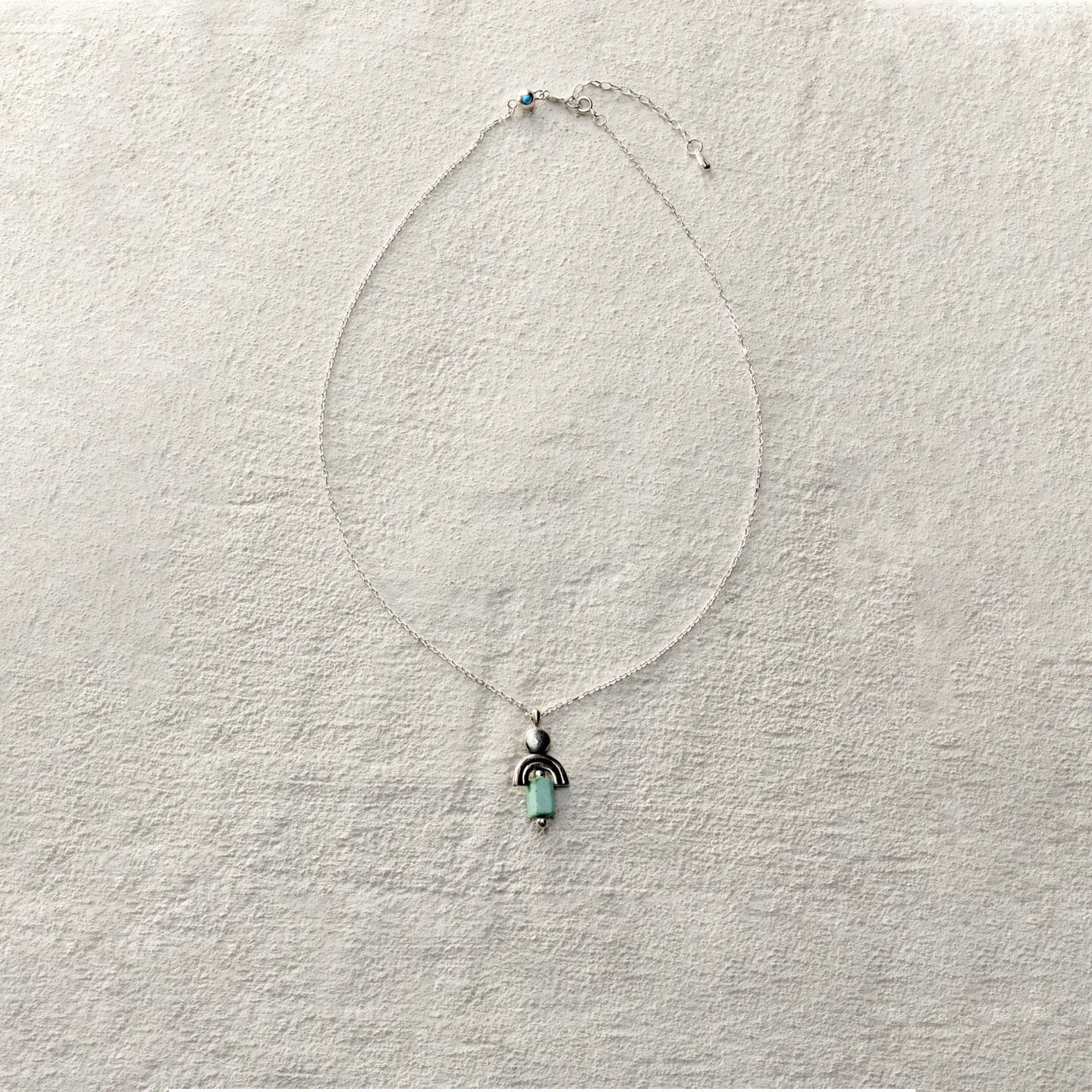 ensage-tokyo-amulet-of-wind-arch-necklace-925-sterling-silver-stacked-pendant-natural-turquoise-block