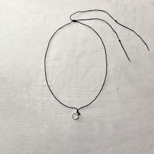 ensage-tokyo-circular-flask-necklace-925-sterling-silver-polished-ring-pendant-with-stopper-blue-braided-cord