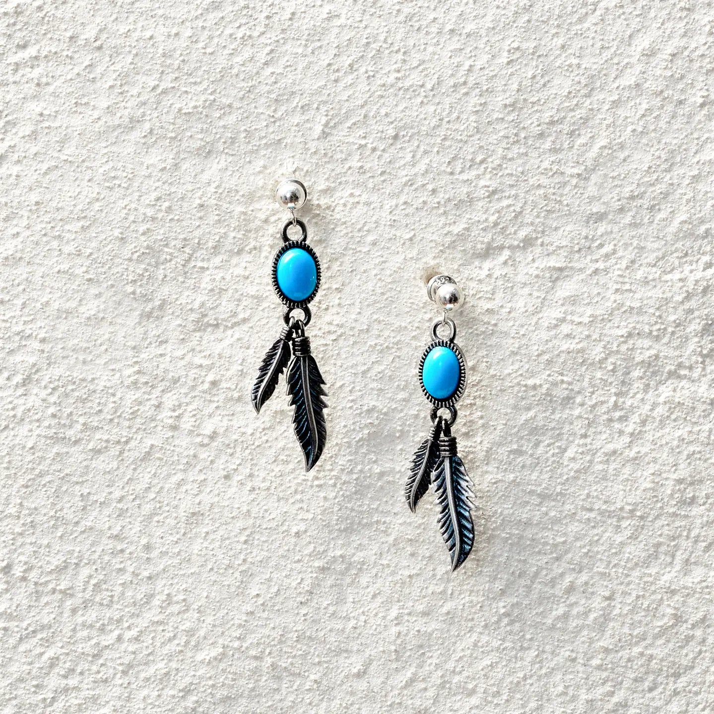 ensage-tokyo-feather-wind-earrings-925-sterling-silver-turquoise-dangling-jewelry-nomad-style