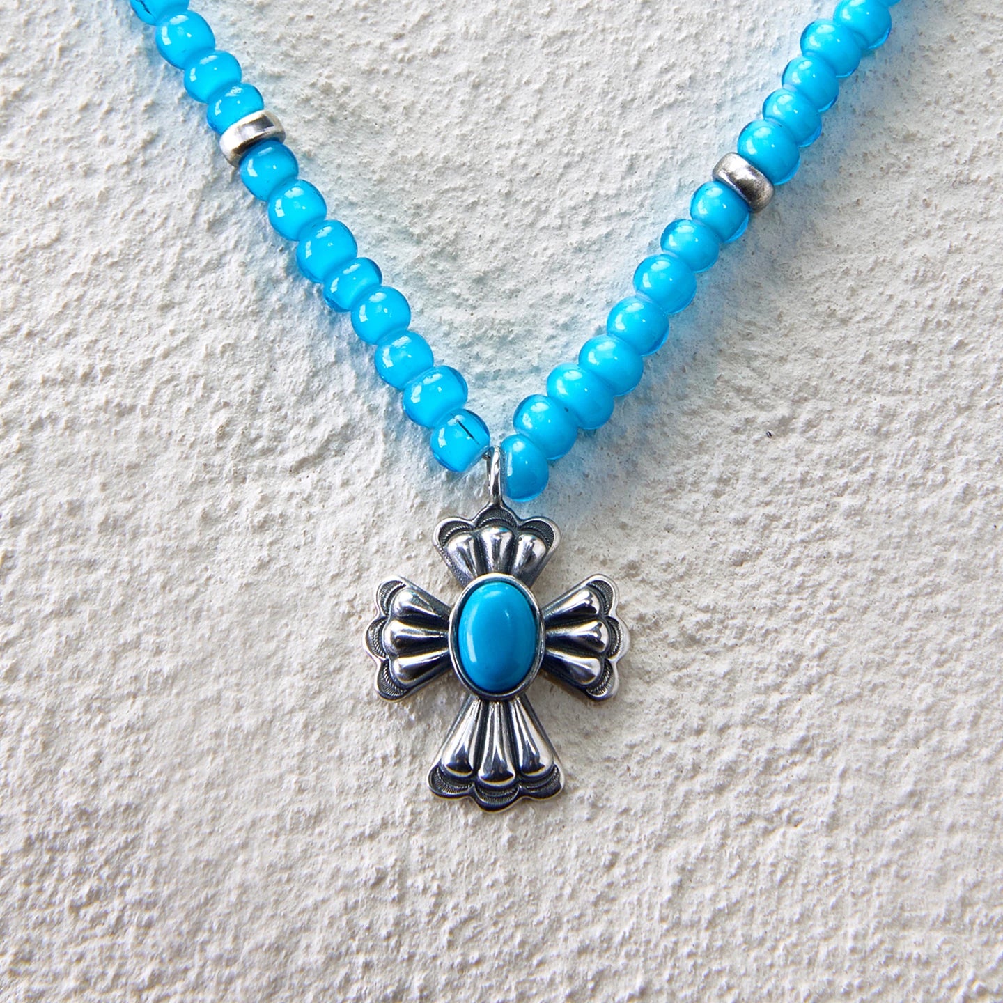 Glass Bead Cross