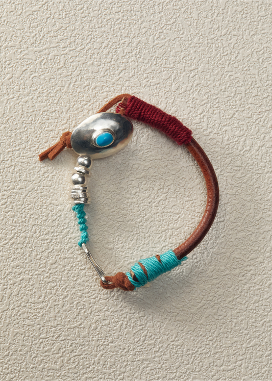 Agate Leather Cord Bracelet