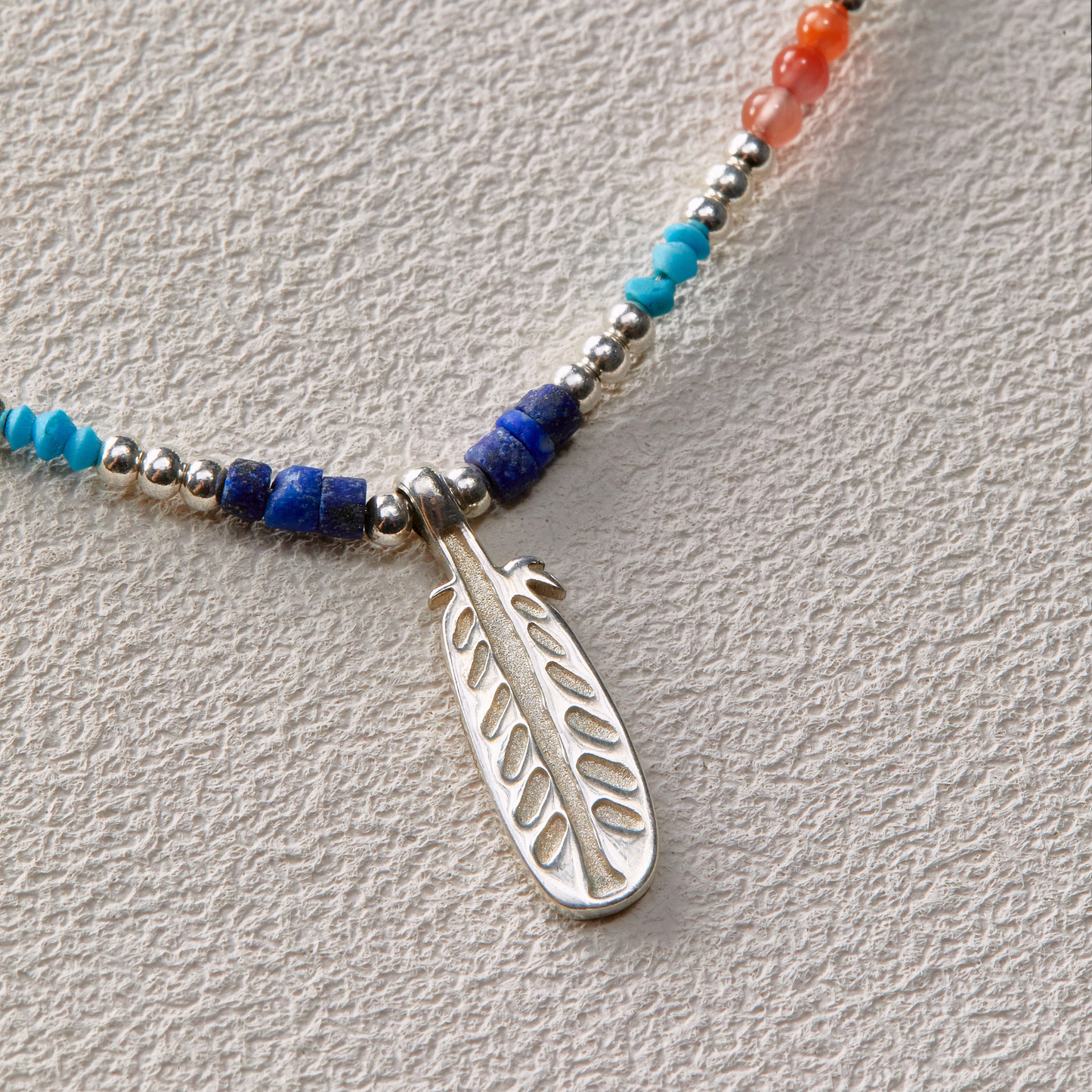 Feather Bead Necklace