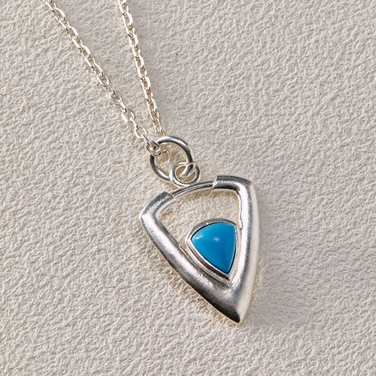 Turquoise Triangle Necklace