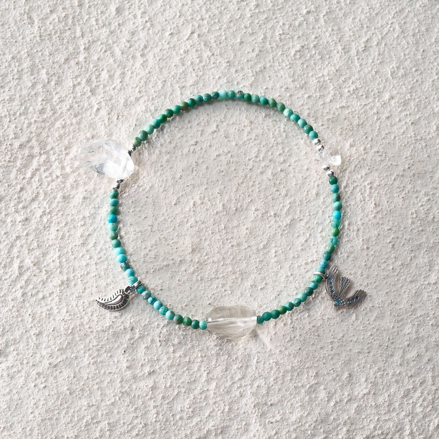 Lake Light Resting Bird Bracelet