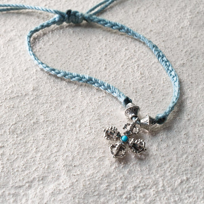 Cross Vajra Guardian Cord Bracelet