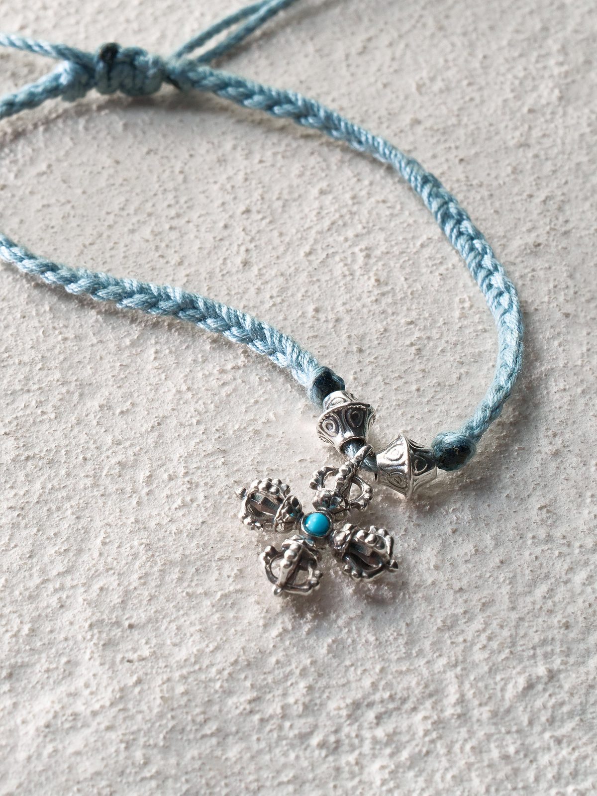 Cross Vajra Guardian Cord Bracelet