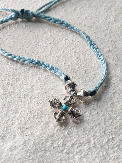 Cross Vajra Guardian Cord Bracelet
