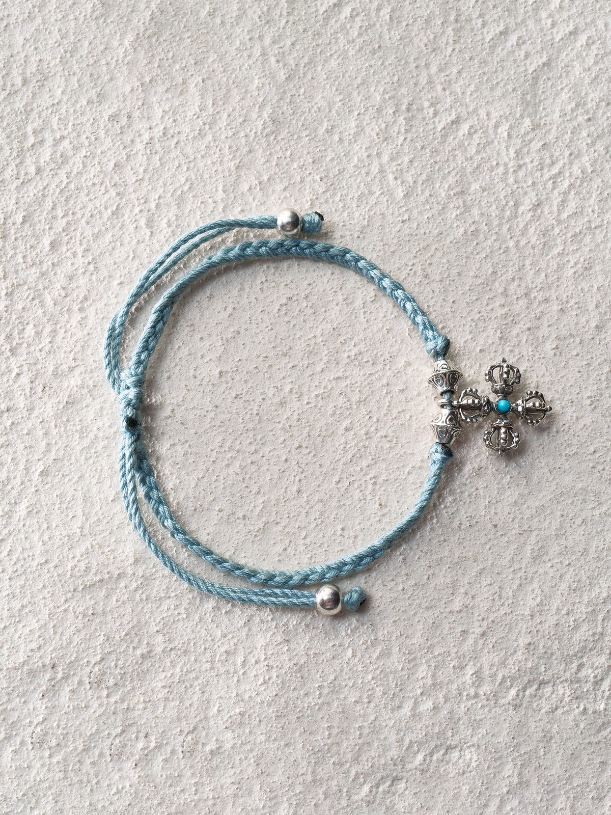 Cross Vajra Guardian Cord Bracelet