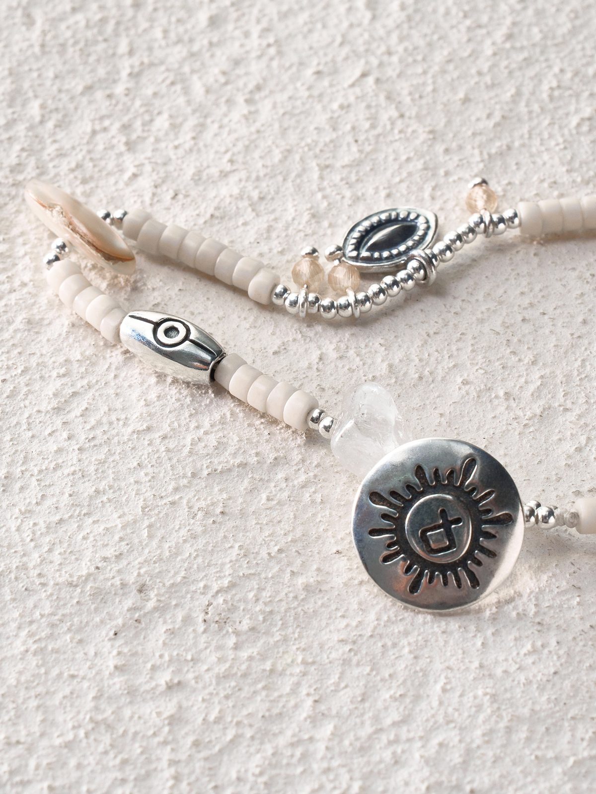 White Turquoise Crystal Bracelet