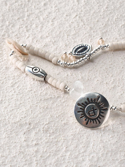 White Turquoise Crystal Bracelet