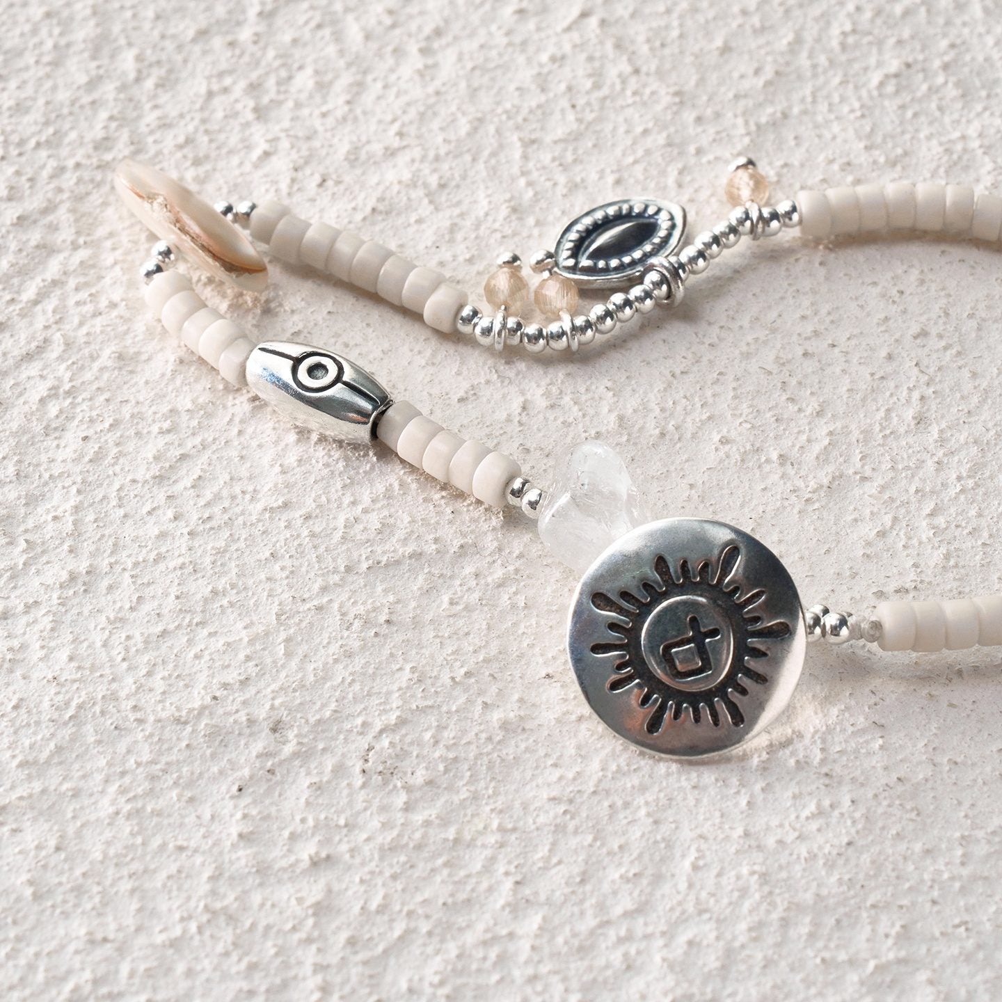 White Turquoise Crystal Bracelet