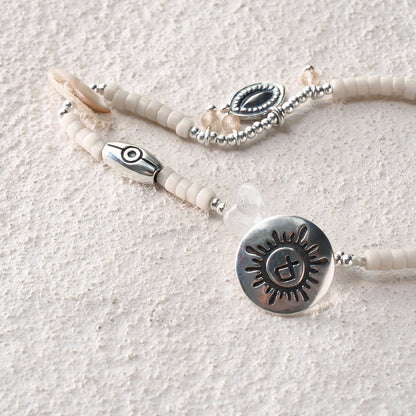 White Turquoise Crystal Bracelet