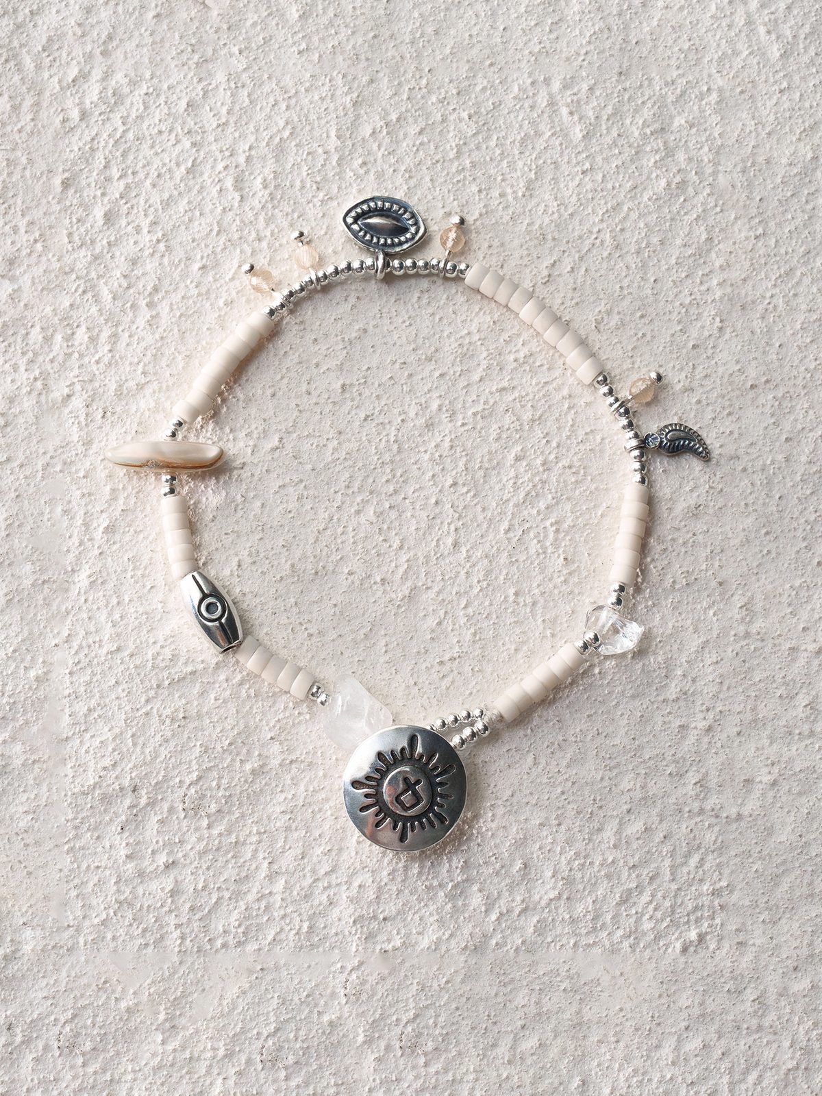White Turquoise Crystal Bracelet