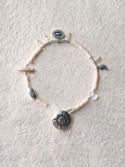 White Turquoise Crystal Bracelet