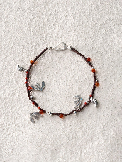 Resting Bird Cord Bracelet