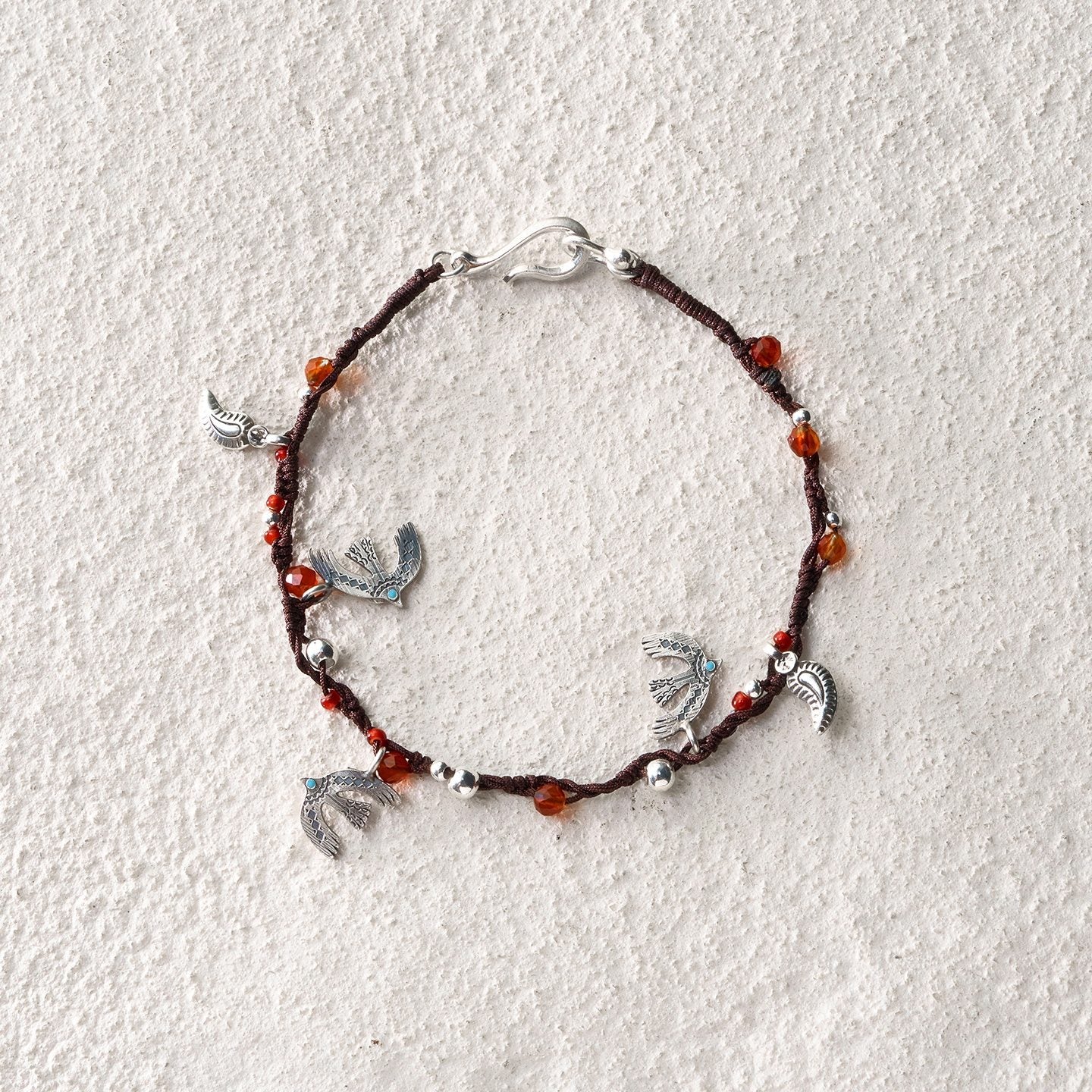 Resting Bird Cord Bracelet