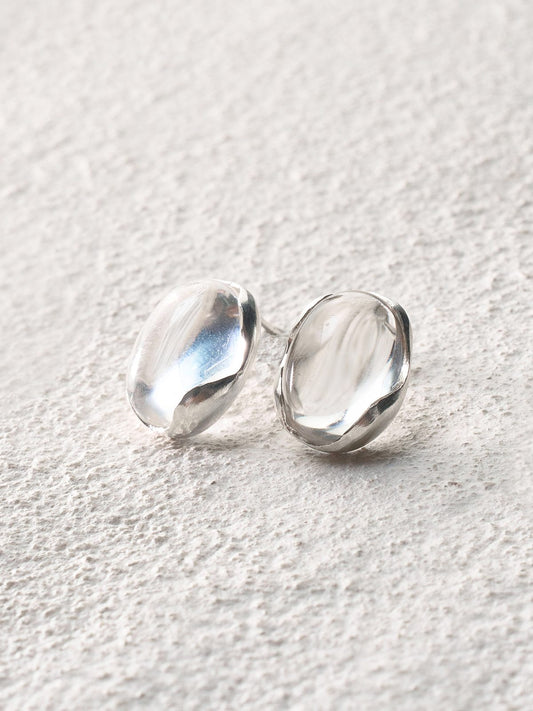 Clear Flowing Light Stud Earrings