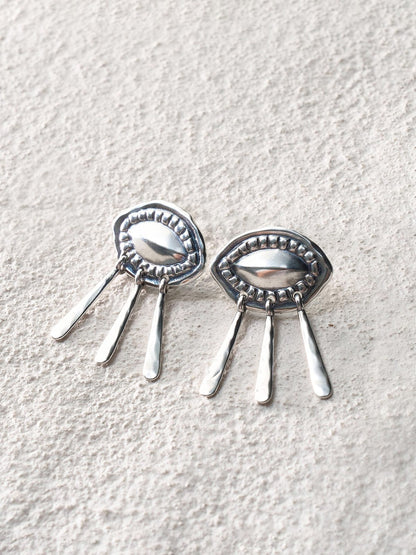 Lash Feather Stud Earrings L