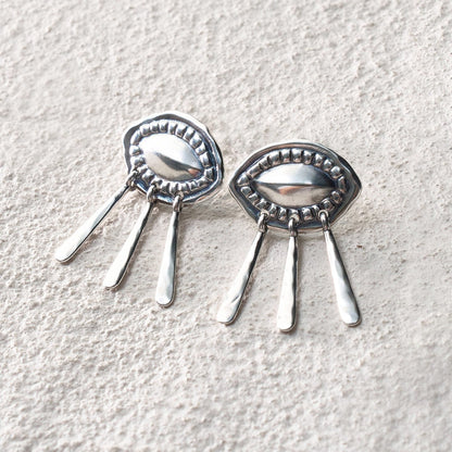 Lash Feather Stud Earrings L