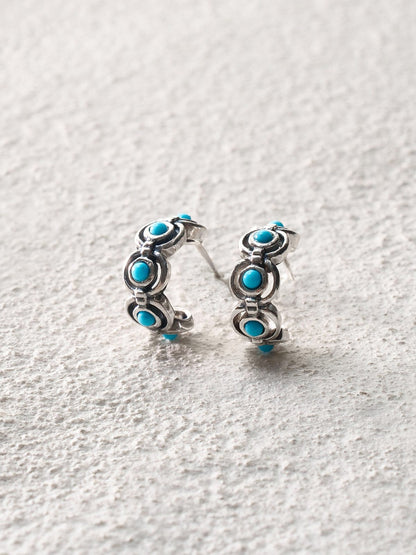 Small Round Stud Earrings Large