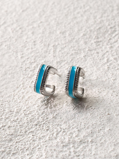 Vintage Small Square Stud Earrings