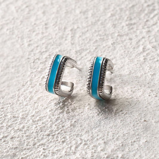 Vintage Small Square Stud Earrings