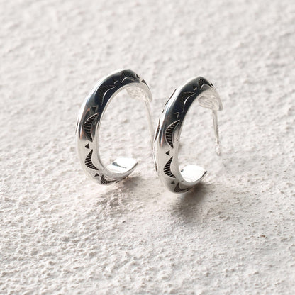 Totem Hoop Earrings Medium