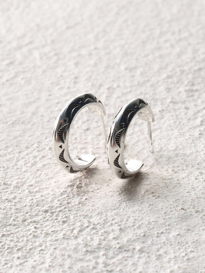 Totem Hoop Earrings Medium