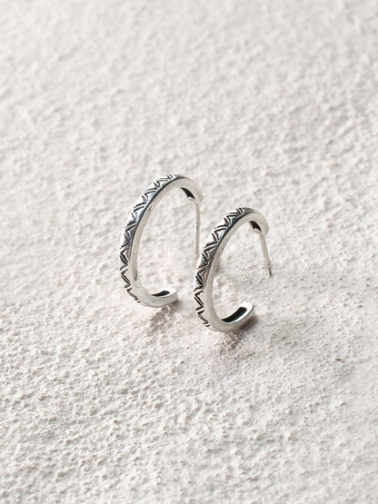 Totem Hoop Earrings Small