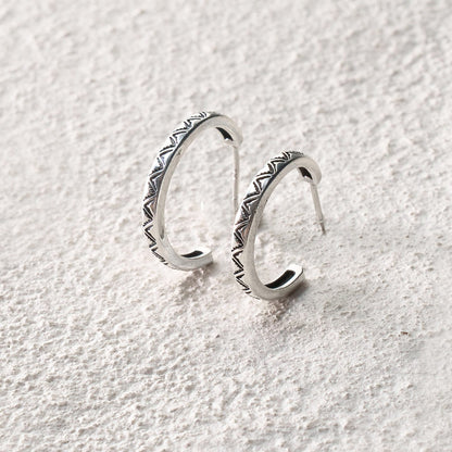 Totem Hoop Earrings Small
