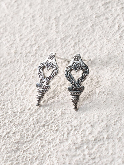 Secret Heart Stud Earrings