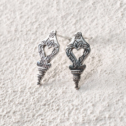 Secret Heart Stud Earrings