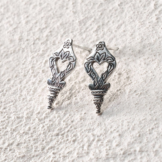 Secret Heart Stud Earrings