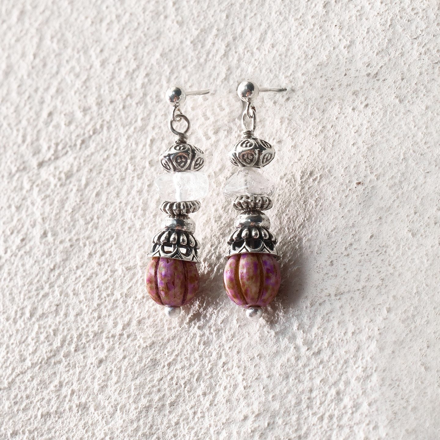 Ancient Bead Drop Earrings