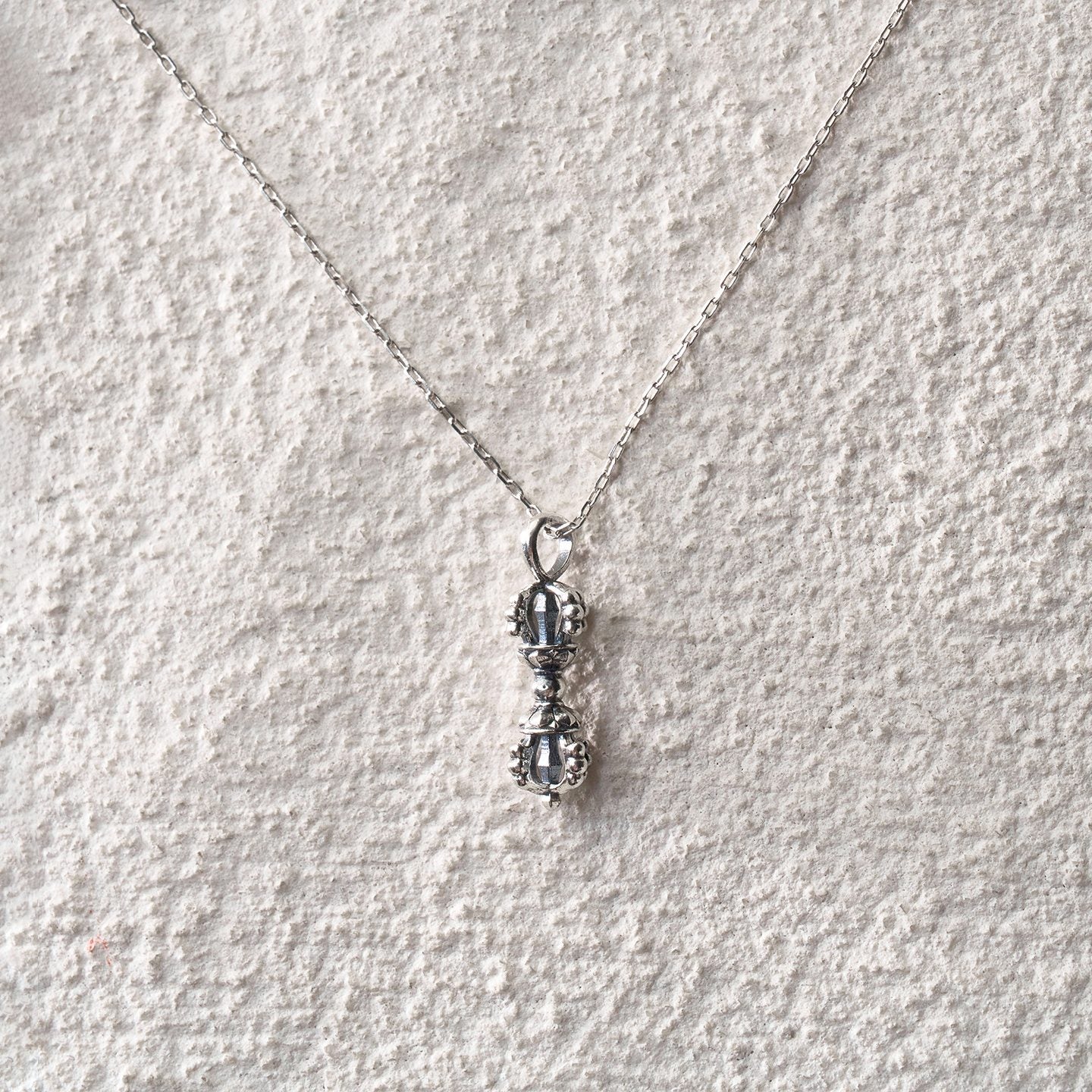 Pure Silver Vajra Necklace