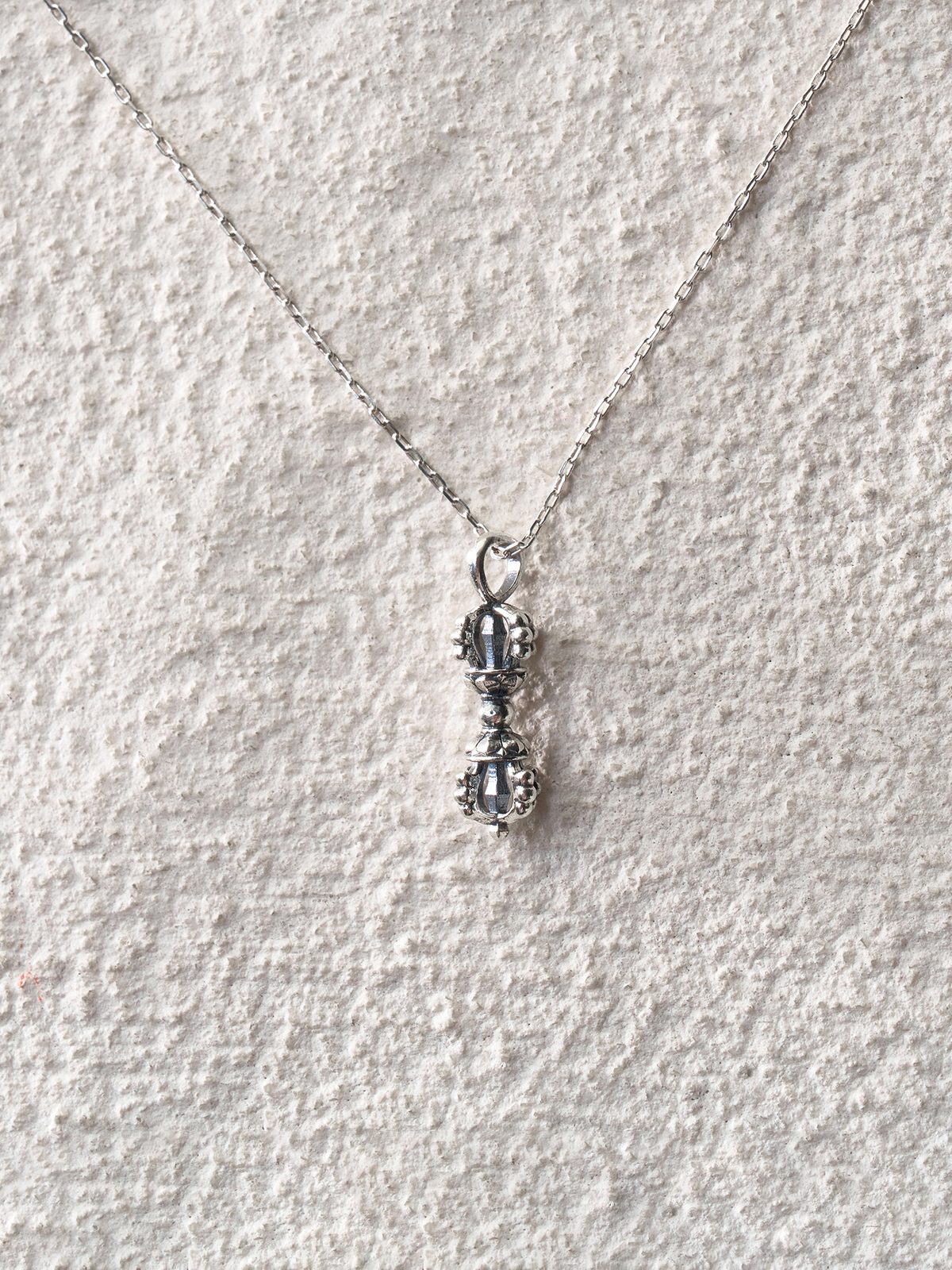 Pure Silver Vajra Necklace