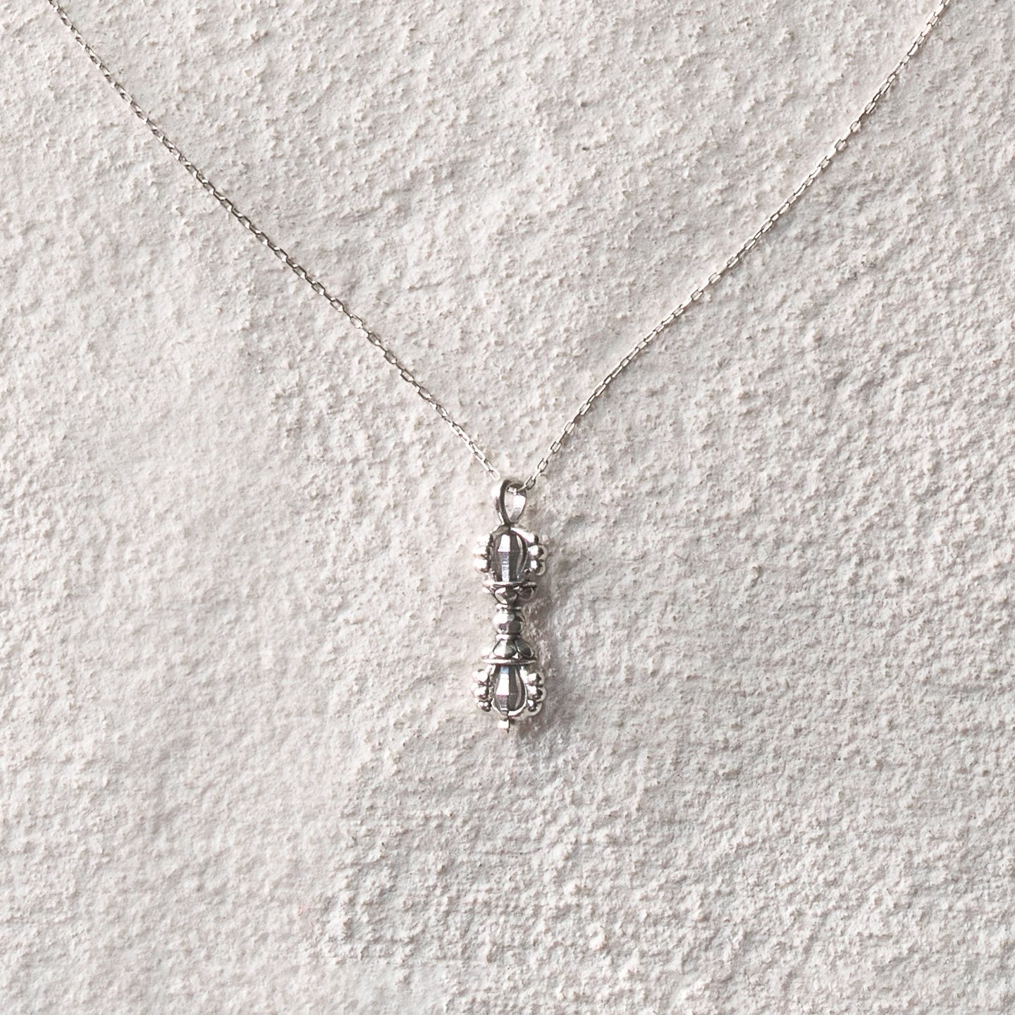 Pure Silver Vajra Necklace